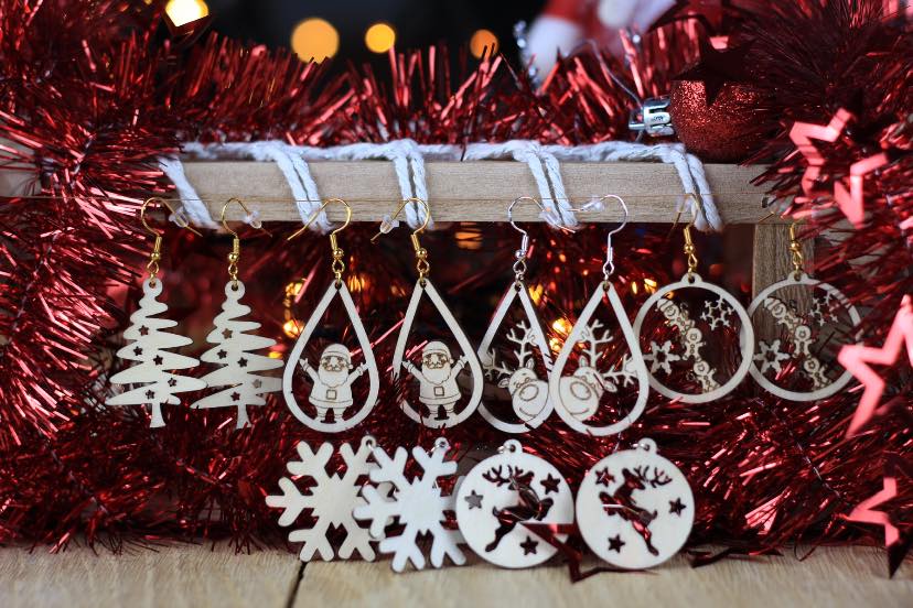 Boucles d&rsquo;oreilles de&nbsp;noël