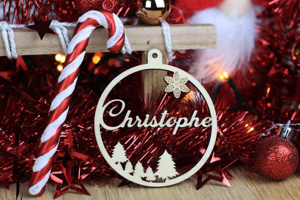 Boule de Noël &laquo;&nbsp;Forêt&nbsp;&raquo;